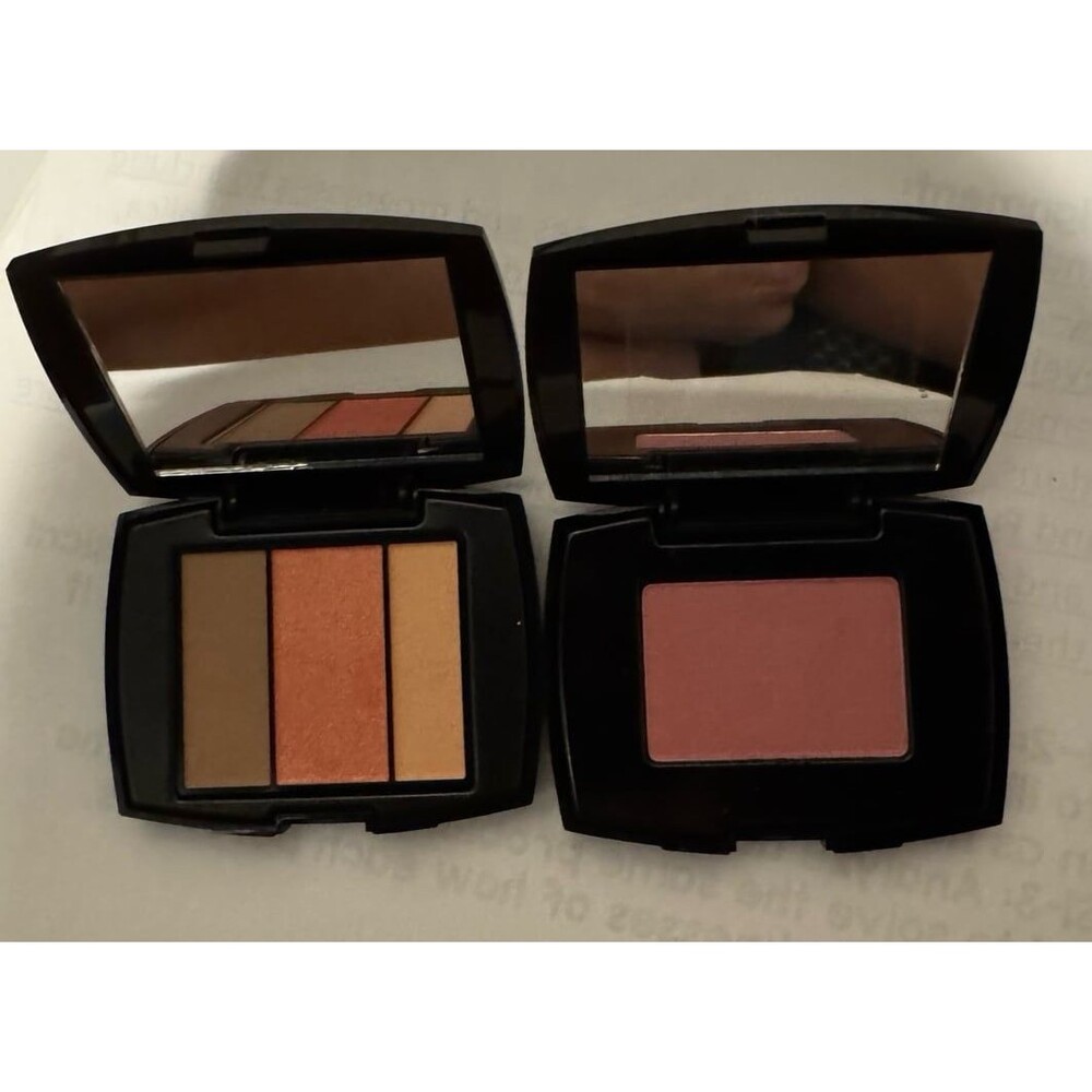 Lot of 2 Lancome Blush Subtil 126 Nectar Lace & Palette Contour Rose Fresque